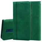 For Xiaomi Redmi 8 Frosted Business Magnetic Horizontal Flip PU Leather Case with Holder & Card Slot & Lanyard(Green) - 1