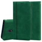 For Xiaomi Redmi 8A Frosted Business Magnetic Horizontal Flip PU Leather Case with Holder & Card Slot & Lanyard(Green) - 1