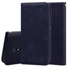 For Xiaomi Redmi 8A Frosted Business Magnetic Horizontal Flip PU Leather Case with Holder & Card Slot & Lanyard(Black) - 1