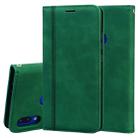 For Xiaomi Redmi Note 7 Frosted Business Magnetic Horizontal Flip PU Leather Case with Holder & Card Slot & Lanyard(Green) - 1