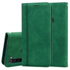 For Xiaomi Redmi Note 8T Frosted Business Magnetic Horizontal Flip PU Leather Case with Holder & Card Slot & Lanyard(Green) - 1