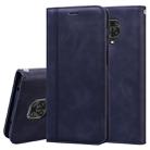 For Xiaomi Redmi Note 9S Frosted Business Magnetic Horizontal Flip PU Leather Case with Holder & Card Slot & Lanyard(Black) - 1