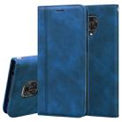 For Xiaomi Redmi Note 9S Frosted Business Magnetic Horizontal Flip PU Leather Case with Holder & Card Slot & Lanyard(Blue) - 1
