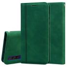 For Xiaomi Mi CC9e Frosted Business Magnetic Horizontal Flip PU Leather Case with Holder & Card Slot & Lanyard(Green) - 1
