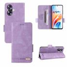 For OPPO A79 5G Magnetic Clasp Leather Phone Case(Purple) - 1