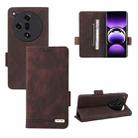 For OPPO Find X7 Magnetic Clasp Leather Phone Case(Brown) - 1