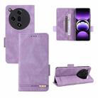 For OPPO Find X7 Magnetic Clasp Leather Phone Case(Purple) - 1