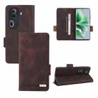 For OPPO Reno11 Pro Global Magnetic Clasp Leather Phone Case(Brown) - 1