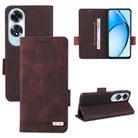 For OPPO A60 Magnetic Clasp Leather Phone Case(Brown) - 1