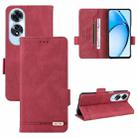 For OPPO A60 Magnetic Clasp Leather Phone Case(Red) - 1