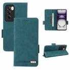 For OPPO Reno12 Pro Global Magnetic Clasp Leather Phone Case(Green) - 1