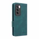 For OPPO Reno12 Pro Global Magnetic Clasp Leather Phone Case(Green) - 3