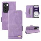 For OPPO Reno12 Pro Global Magnetic Clasp Leather Phone Case(Purple) - 1