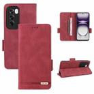 For OPPO Reno12 Pro Global Magnetic Clasp Leather Phone Case(Red) - 1