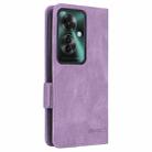 For OPPO Reno11 PJH110 / Reno11 F 5G Magnetic Clasp Leather Phone Case(Purple) - 3