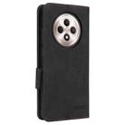 For OPPO Reno12 F 5G / 4G Magnetic Clasp Leather Phone Case(Black) - 3