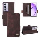 For OPPO A3 Pro 5G Global Magnetic Clasp Leather Phone Case(Brown) - 1