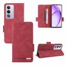 For OPPO A3 Pro 5G Global Magnetic Clasp Leather Phone Case(Red) - 1