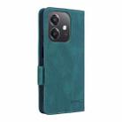 For OPPO A3x 5G India Magnetic Clasp Leather Phone Case(Green) - 3