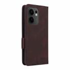 For OPPO Reno13 F Magnetic Clasp Leather Phone Case(Brown) - 3