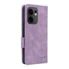 For OPPO Reno13 F Magnetic Clasp Leather Phone Case(Purple) - 3