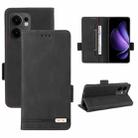 For OPPO Reno13 F Magnetic Clasp Leather Phone Case(Black) - 1