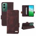 For OPPO A5 5G / 4G Global Magnetic Clasp Leather Phone Case(Brown) - 1