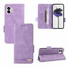 For Nothing Phone 2 Magnetic Clasp Leather Phone Case(Purple) - 1