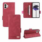 For Nothing Phone 2 Magnetic Clasp Leather Phone Case(Red) - 1