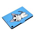 For iPad 10.2 / 10.5 (2017) & Air 10.5 (2019) Voltage Painted Pattern Tablet PC Protective Leather Case with Bracket & Card Slots & Sleep / Wake-up & Anti-skid Strip(Blue Cat) - 5