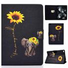 For iPad mini 5 / 4 / 3 / 2 / 1 Voltage Painted Pattern Tablet PC Protective Leather Case with Bracket & Card Slots & Sleep / Wake-up & Anti-skid Strip(Chrysanthemum Elephant) - 1