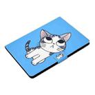 For iPad Pro 11 inch (2018) / (2020) Voltage Painted Pattern Tablet PC Protective Leather Case with Bracket & Card Slots & Sleep / Wake-up & Anti-skid Strip(Blue Cat) - 4