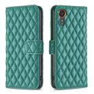 For Samsung Galaxy Xcover 7 Diamond Lattice Wallet Flip Leather Phone Case(Green) - 1