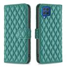 For Samsung Galaxy M62/F62 Diamond Lattice Wallet Flip Leather Phone Case(Green) - 1