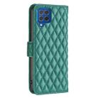 For Samsung Galaxy M62/F62 Diamond Lattice Wallet Flip Leather Phone Case(Green) - 3