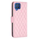 For Samsung Galaxy M62/F62 Diamond Lattice Wallet Flip Leather Phone Case(Pink) - 3