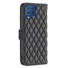 For Samsung Galaxy M62/F62 Diamond Lattice Wallet Flip Leather Phone Case(Black) - 3