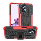 For Motorola Moto G13 Tire Texture TPU + PC Phone Case with Holder(Red) - 1