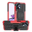 For Motorola Moto G23 Tire Texture TPU + PC Phone Case with Holder(Red) - 1