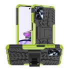 For Motorola Moto G53 Tire Texture TPU + PC Phone Case with Holder(Green) - 1