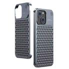 For iPhone 13 Aromatherapy Aluminum Alloy Cooling Phone Case(Grey) - 1