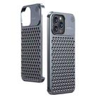 For iPhone 13 Pro Aromatherapy Aluminum Alloy Cooling Phone Case(Grey) - 1