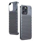 For iPhone 15 Pro Max Aromatherapy Aluminum Alloy Cooling Phone Case(Grey) - 1