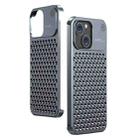 For iPhone 15 Aromatherapy Aluminum Alloy Cooling Phone Case(Grey) - 1