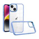 For iPhone 15 Plus Macaron High Transparent PC Phone Case(Light Blue) - 1