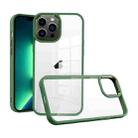 For iPhone 13 Pro Max Macaron High Transparent PC Phone Case(Green) - 1