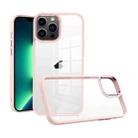 For iPhone 13 Pro Max Macaron High Transparent PC Phone Case(Pink) - 1