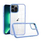 For iPhone 13 Pro Max Macaron High Transparent PC Phone Case(Light Blue) - 1