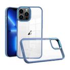 For iPhone 13 Pro Macaron High Transparent PC Phone Case(Blue) - 1