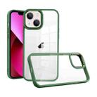 For iPhone 13 Macaron High Transparent PC Phone Case(Green) - 1